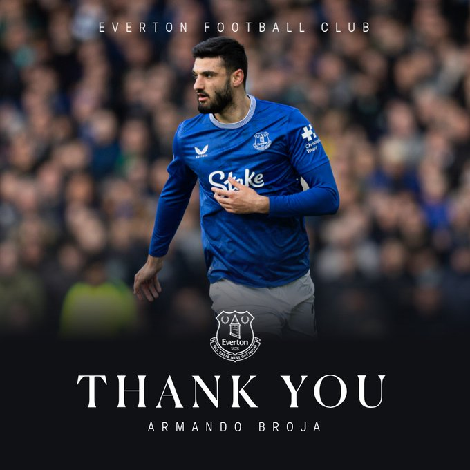 埃弗顿官方:布罗亚、哈里森等4人将在下月底租借期满后离队